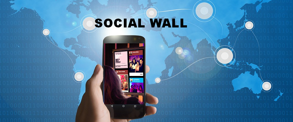 Mise en place d&#8217;une animation de communication, le &#8221; Social Wall&#8221; ou &#8220;Mur interactif en live&#8221; en lorraine et partout en France Vandœœuvre-lès-Nancy