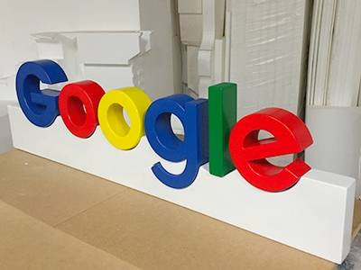 LETTRAGES GOOGLE | Albema France Création 3D et fabrication de décors en Lorraine Marly 2