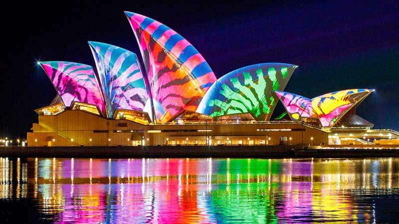 Mise en lumière à Sydney &#8211; Vivid Sydney Pont-à-Mousson