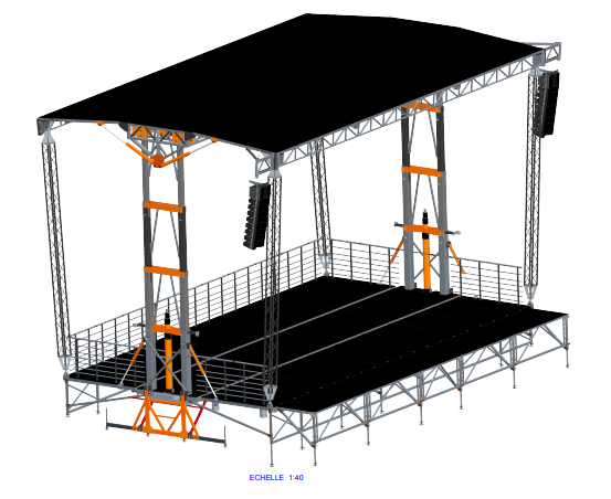 Scène mobile 100m² Saint-Max 0