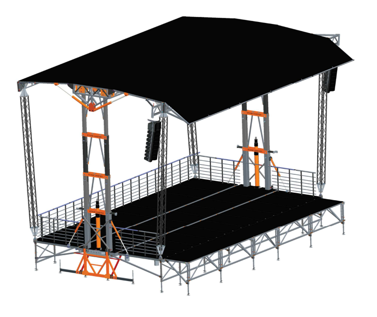 Location de remorques podiums couverts et scènes mobiles. Woippy 0